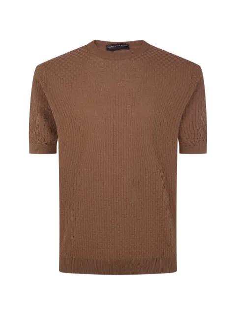 checkered T-shirt by FILIPPO DE LAURENTIIS