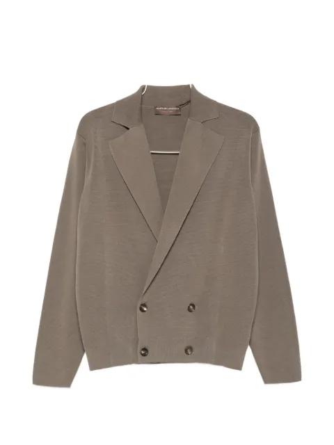 double breasted cardigan by FILIPPO DE LAURENTIIS