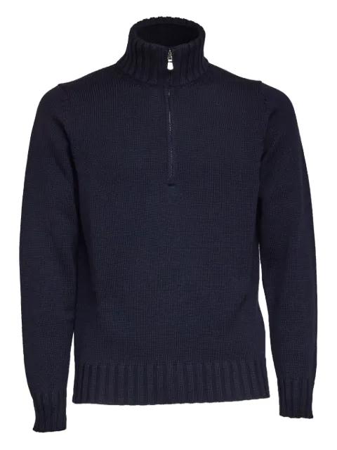 half-zip wool sweater by FILIPPO DE LAURENTIIS