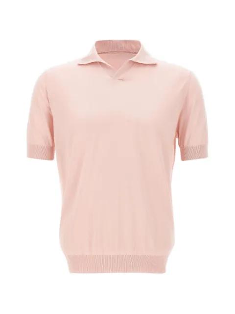 knitted polo-collar T-shirt by FILIPPO DE LAURENTIIS