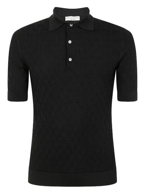 knitted polo shirt by FILIPPO DE LAURENTIIS