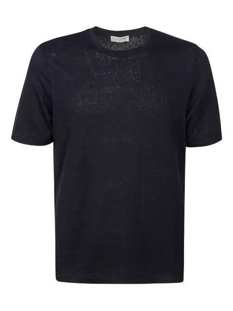 linen short-sleeve T-shirt by FILIPPO DE LAURENTIIS