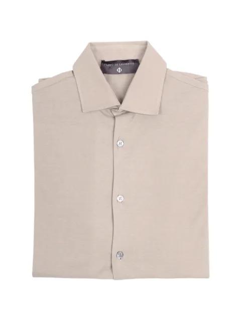 long-sleeve button-up shirt by FILIPPO DE LAURENTIIS