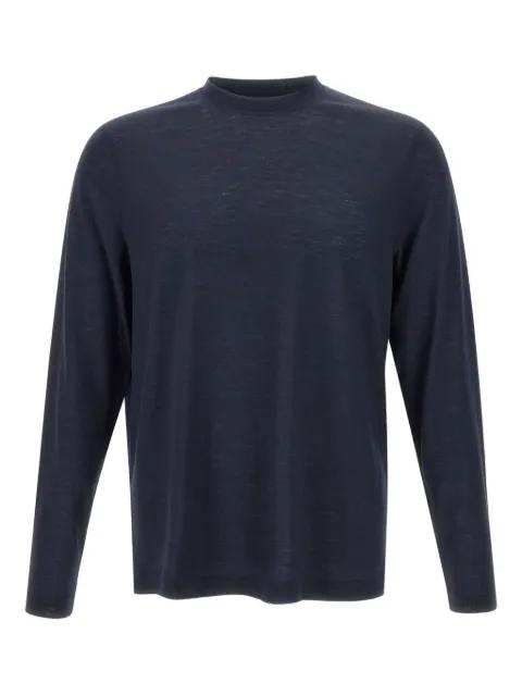 long-sleeve crew-neck sweater by FILIPPO DE LAURENTIIS