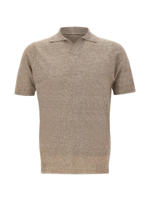 mélange polo shirt by FILIPPO DE LAURENTIIS