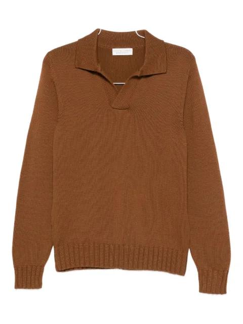 polo-collar wool sweater by FILIPPO DE LAURENTIIS