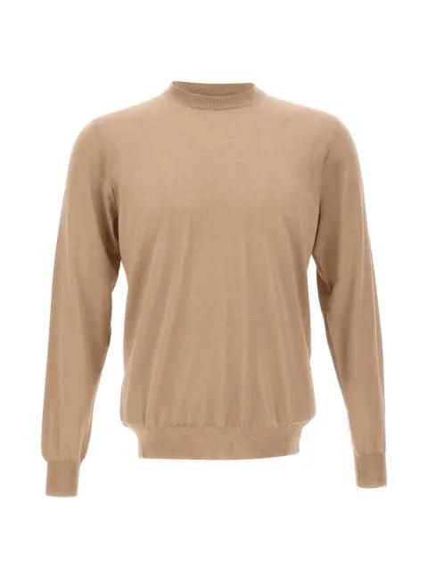 ribbed crew neck sweater by FILIPPO DE LAURENTIIS