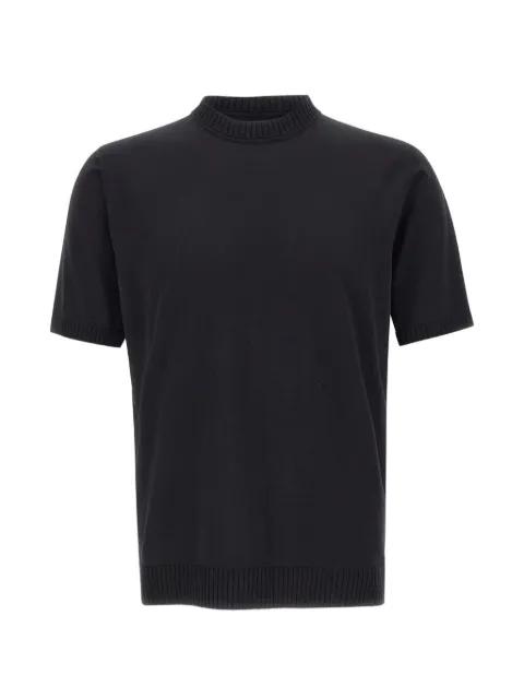 ribbed crewneck short-sleeves sweater by FILIPPO DE LAURENTIIS