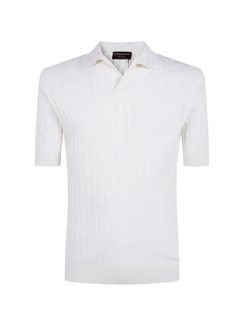 ribbed-knit V-neck T-shirt by FILIPPO DE LAURENTIIS