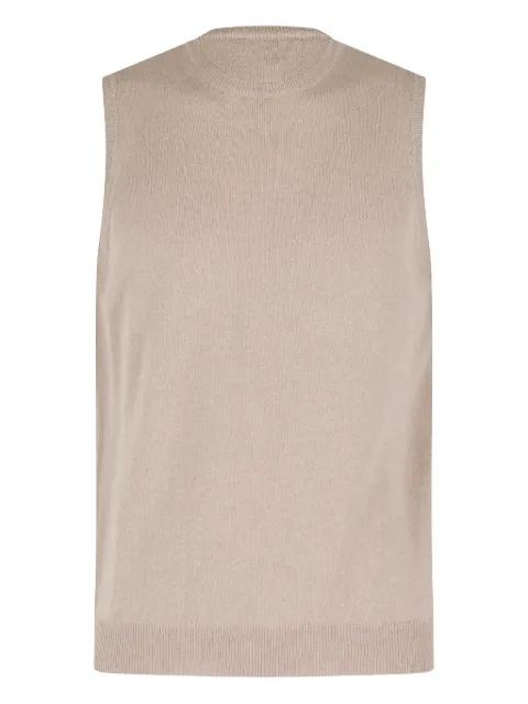 ribbed sleeveless top by FILIPPO DE LAURENTIIS