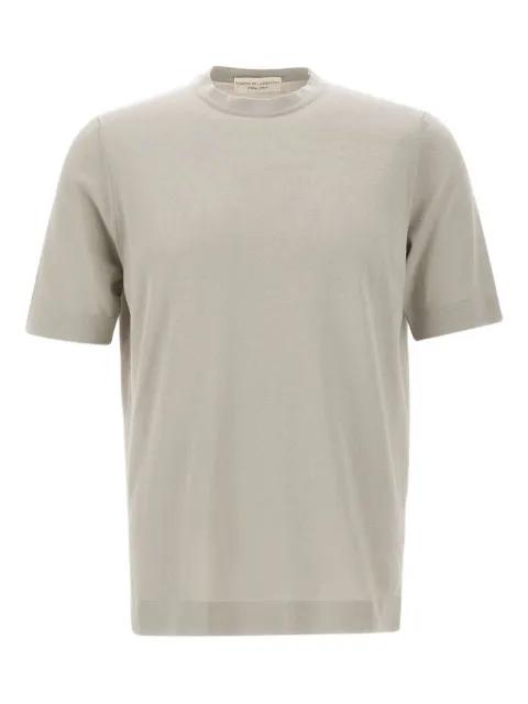 ribbed-trim T-shirt by FILIPPO DE LAURENTIIS