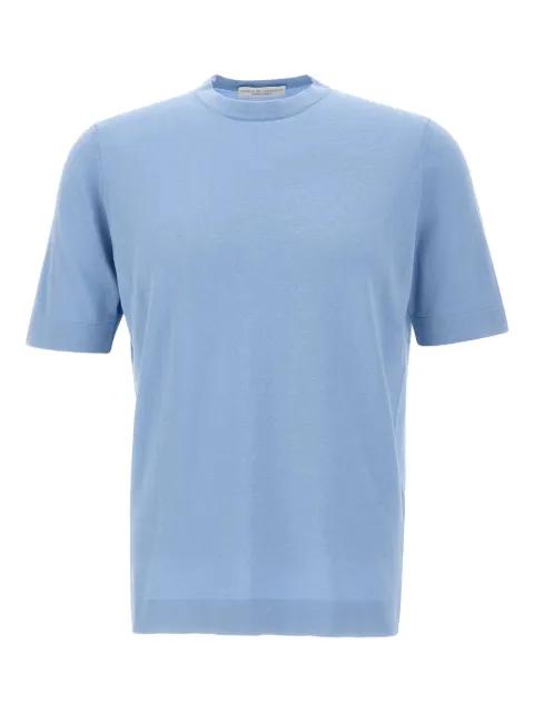 ribbed-trim crew-neck T-shirt by FILIPPO DE LAURENTIIS