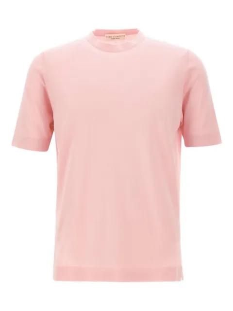 ribbed-trim short-sleeve T-shirt by FILIPPO DE LAURENTIIS