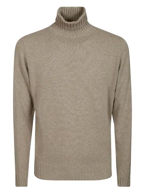 ribbed turtleneck sweater by FILIPPO DE LAURENTIIS