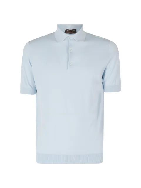 short-sleeve knitted polo shirt by FILIPPO DE LAURENTIIS