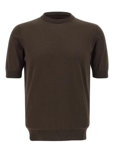 short-sleeve mock-neck T-shirt by FILIPPO DE LAURENTIIS
