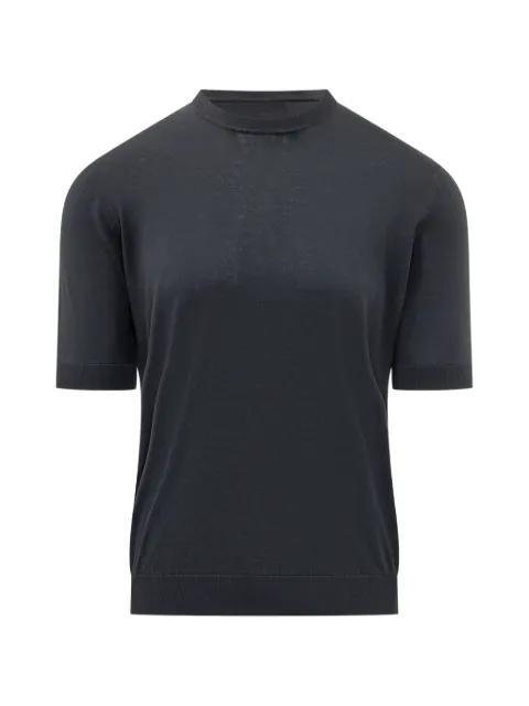 short-sleeve silk sweater by FILIPPO DE LAURENTIIS