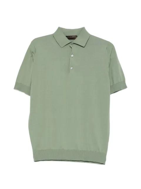 short-sleeved knitted polo shirt by FILIPPO DE LAURENTIIS