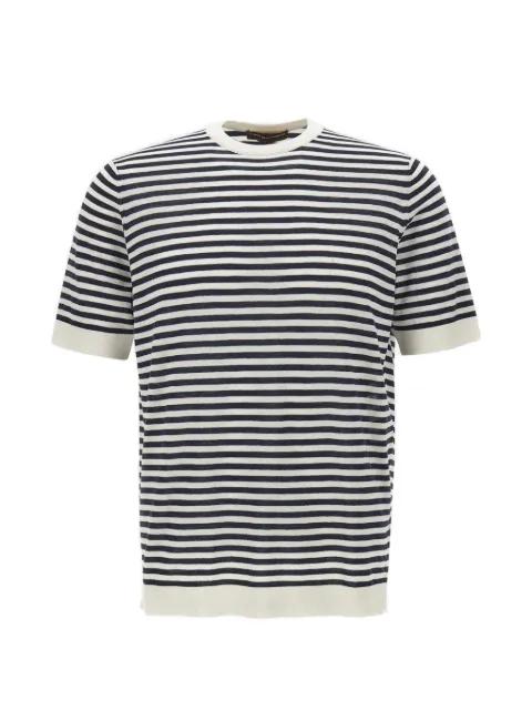 striped ribbed T-shirt by FILIPPO DE LAURENTIIS