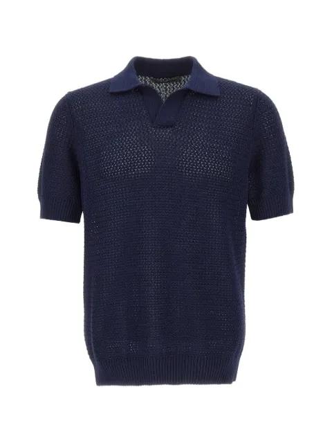 textured V-neck T-shirt by FILIPPO DE LAURENTIIS