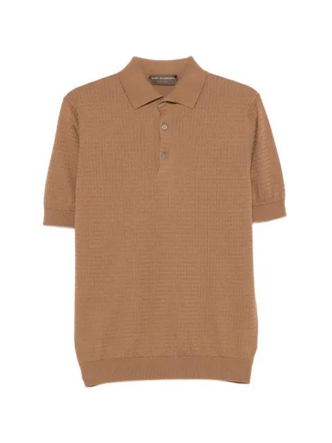 textured polo shirt by FILIPPO DE LAURENTIIS