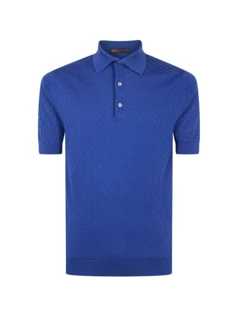 textured polo shirt by FILIPPO DE LAURENTIIS