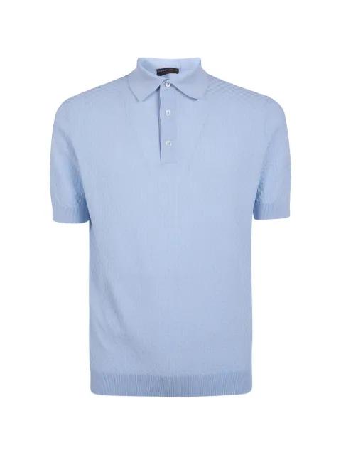 waffle-knit polo shirt by FILIPPO DE LAURENTIIS