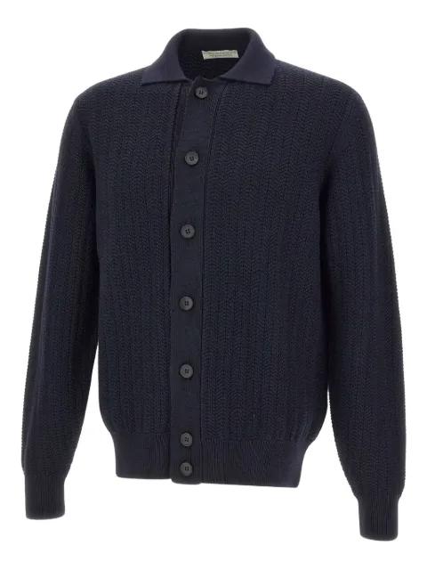 wool button-down cardigan by FILIPPO DE LAURENTIIS