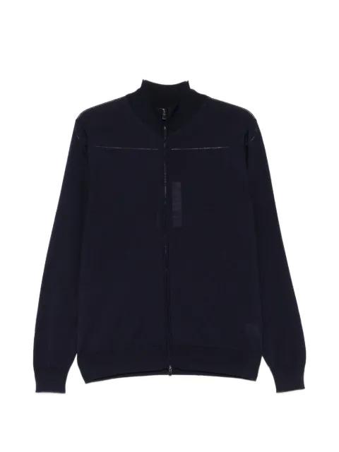 zip-fastening cardigan by FILIPPO DE LAURENTIIS