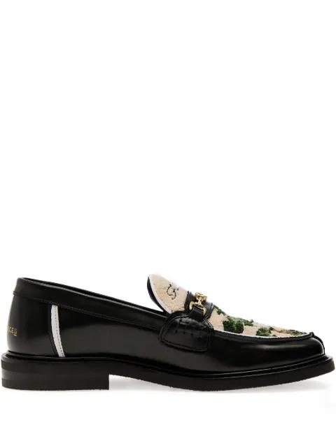 Bonsai embroidered loafers by FILLING PIECES