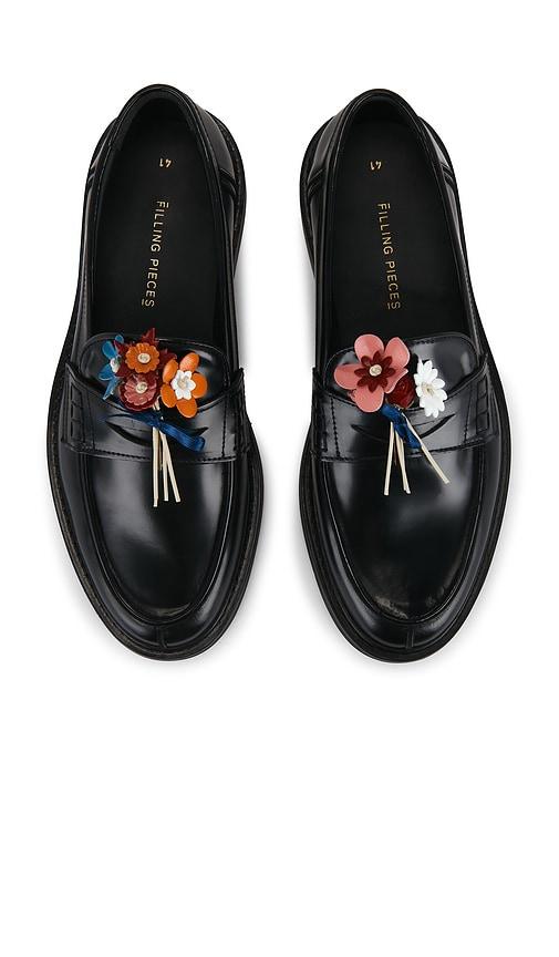 Filling Pieces Bouquet Loafer in Black by FILLING PIECES