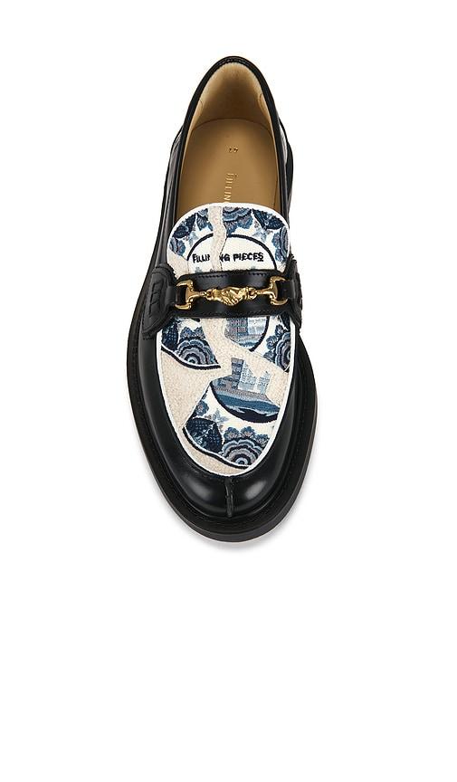 Filling Pieces Broken Plate Loafer in Black by FILLING PIECES