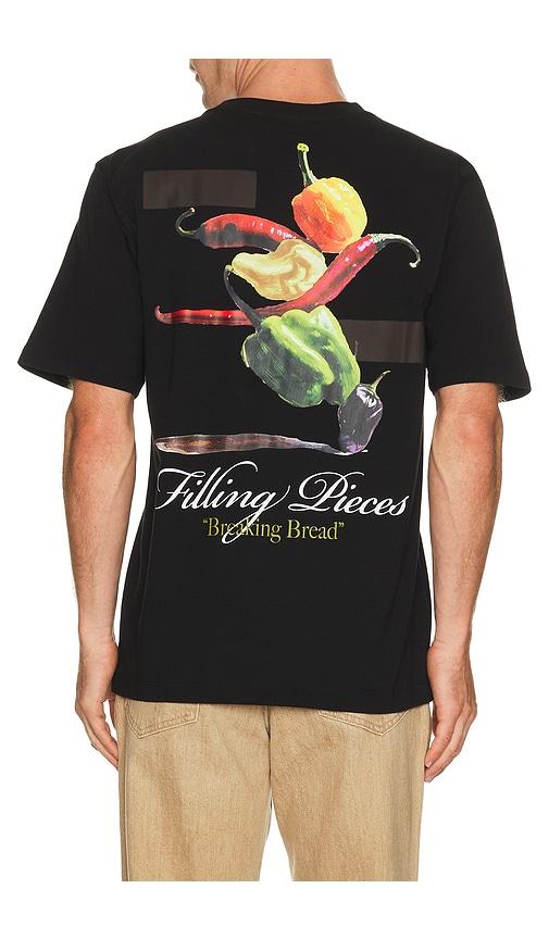 Filling Pieces Pepper T-Shirt in Black by FILLING PIECES