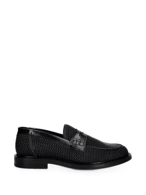 Reed woven-design penny loafers by FILLING PIECES