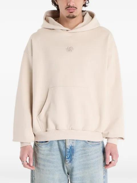 embroidered-logo hoodie by FILLING PIECES