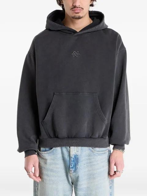 embroidered-motif hoodie by FILLING PIECES