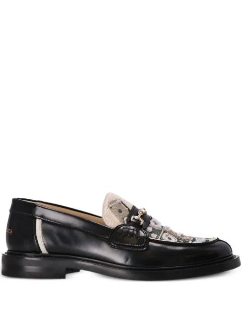 leather patterned loafers by FILLING PIECES