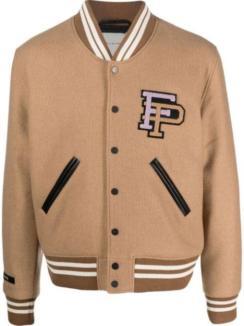logo-patch bomber jacket by FILLING PIECES