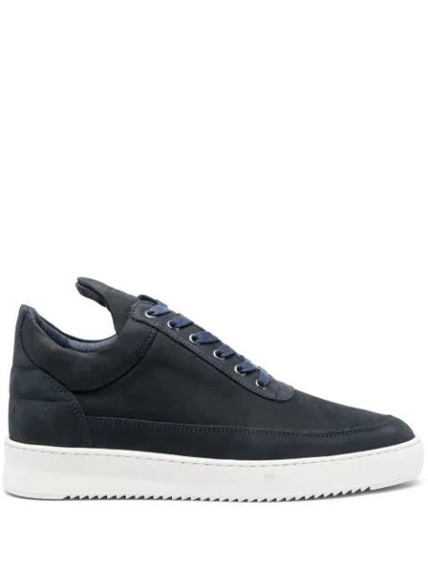 low-top suede sneakers by FILLING PIECES