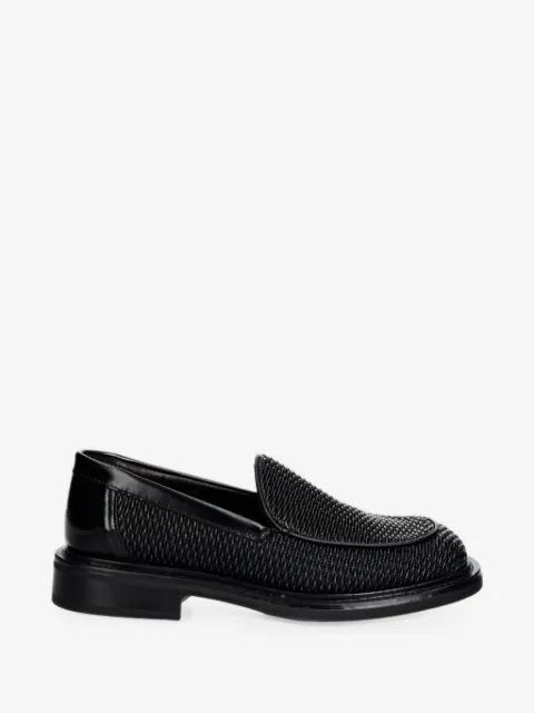 woven leather loafers by FILLING PIECES