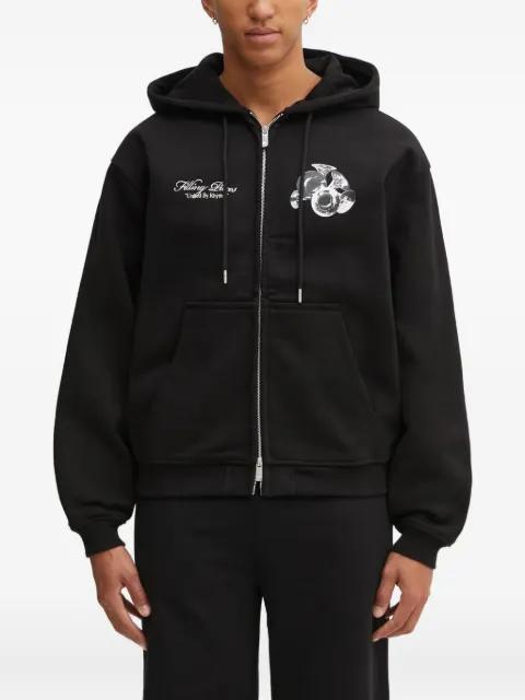 zip-up hoodie by FILLING PIECES