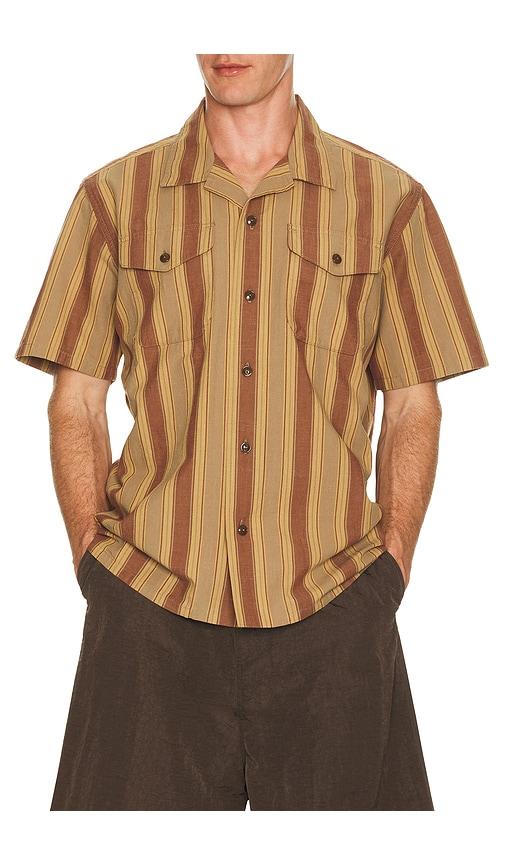 Filson Chambray Camp Shirt in Brown by FILSON