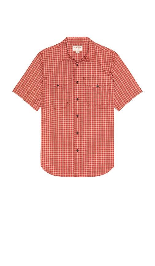 Filson Twin Lakes Short Sleeve Sport Shirt in Red by FILSON