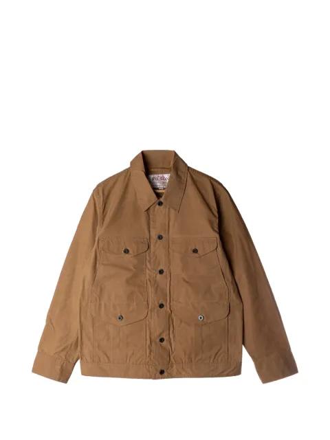 Journeyman dry-wax button-up flap-pocket jacket by FILSON