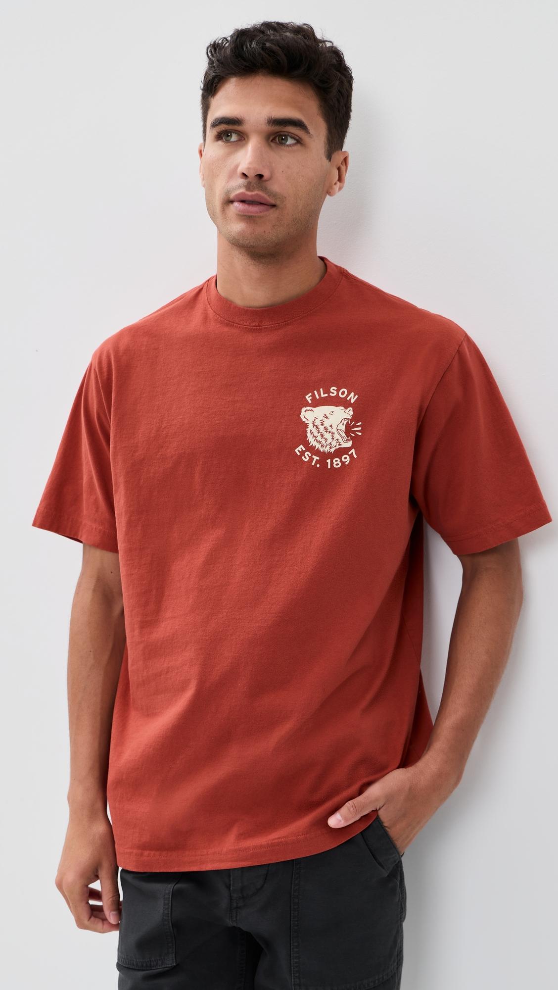 Short Sleeve Bear Graphic Tee by FILSON