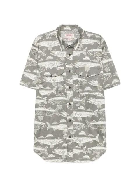 Twin Lakes fish-pattern short-sleeve shirt by FILSON