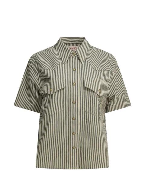 Western striped button-down cotton shirt by FILSON