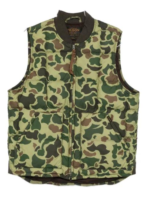 camouflage-pattern quilted jacket by FILSON