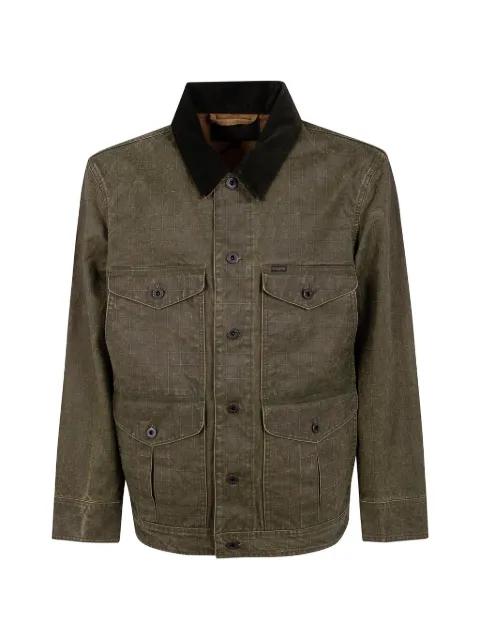 grid-pattern corduroy-collar jacket by FILSON