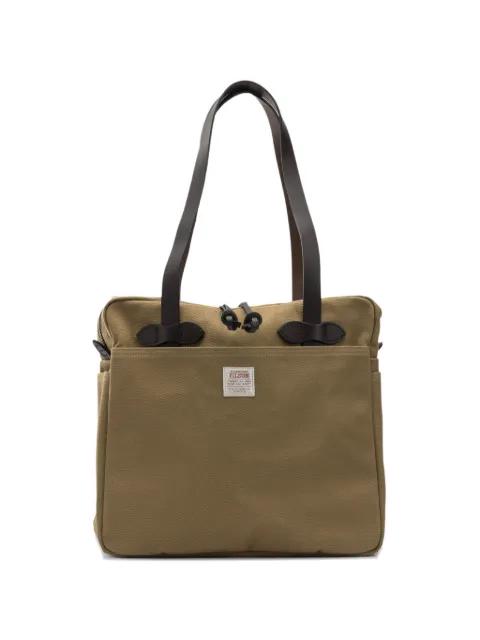 logo-patch tote bag by FILSON